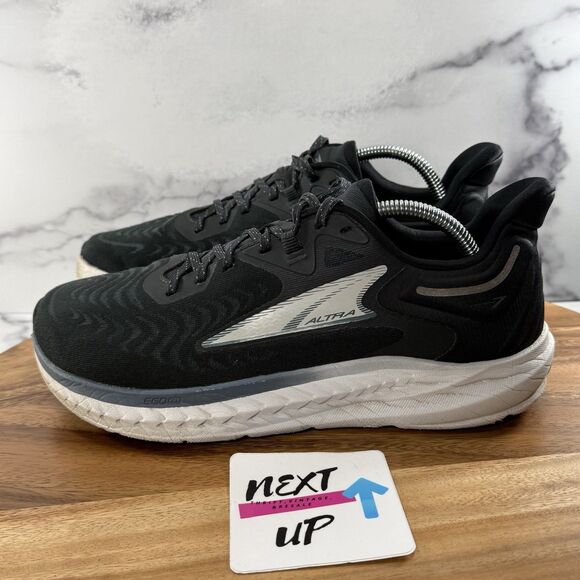 Men’s size 9-Altra Torin 7 Black White Zero Drop Outdoor Running Shoes - Picture 1 of 11